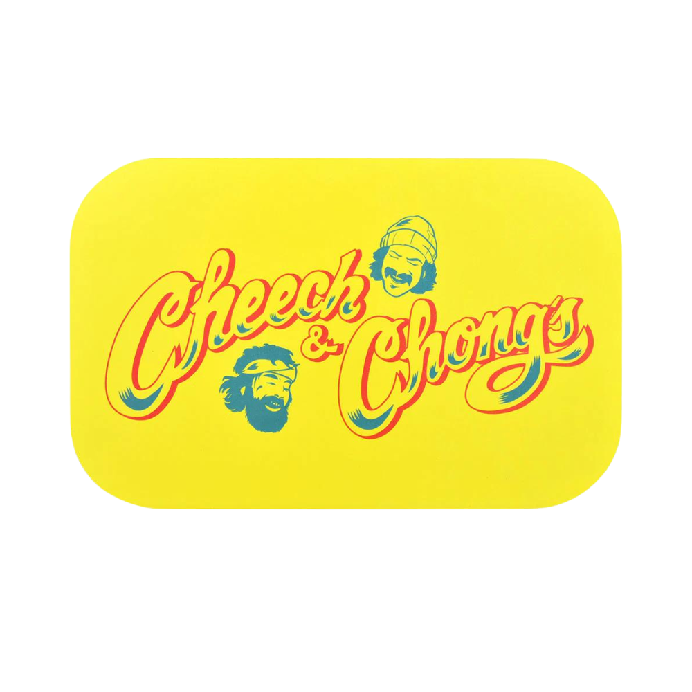 Pulsar X Cheech & Chong Yellow Mini Metal Rolling Tray w/ Lid Medium